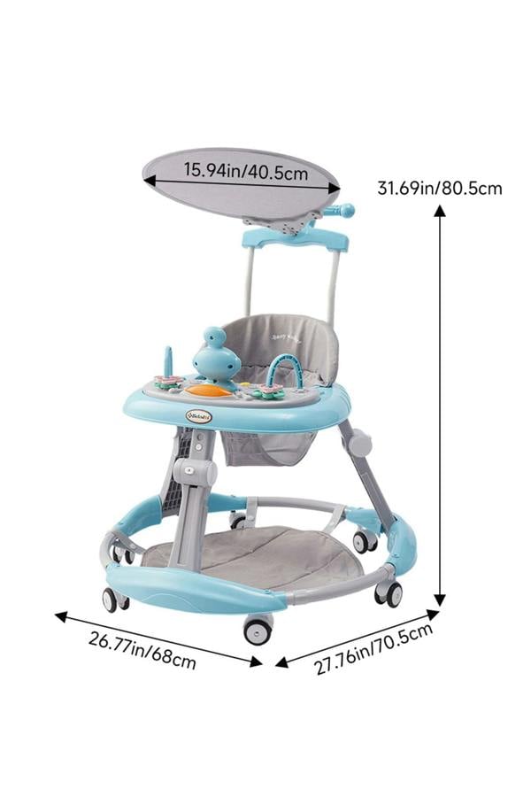Living and Home Foldable & Adjustable Baby Walker