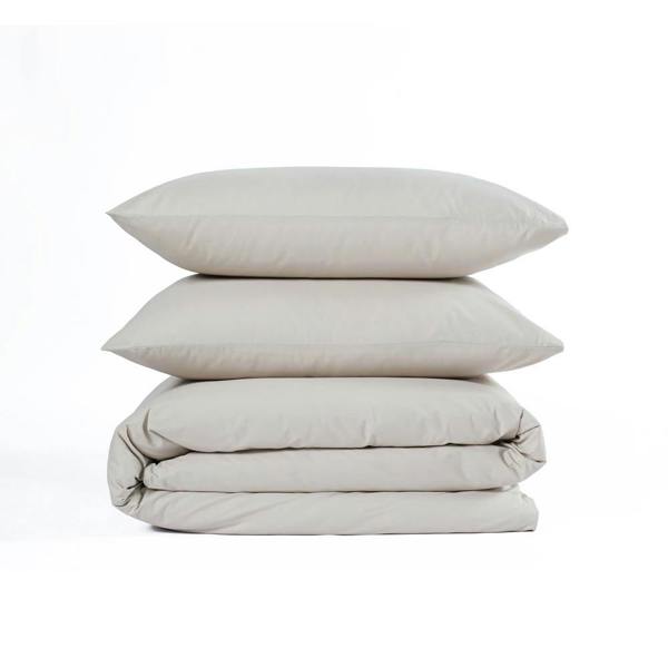 Martex Everyday Luxury Cotton Duvet Cover Set - Warm Pebble