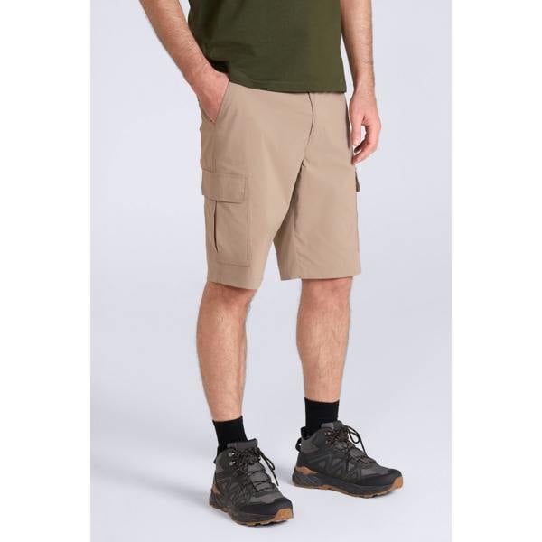 Mountain Warehouse Mens Delta Stretch Cargo Shorts - Beige - 