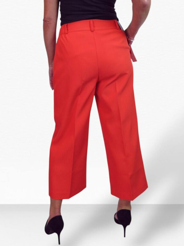 Paulo Due Womens Wide Leg Cropped Tailored Trousers