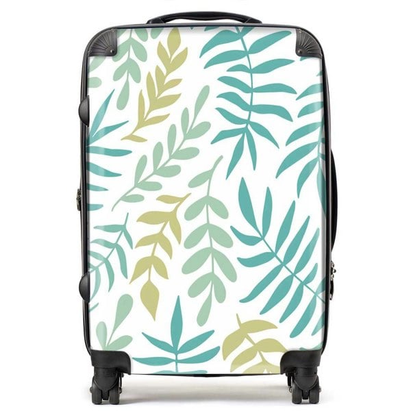 Warren Reed Multicolor Leafs And Branches Suitcase