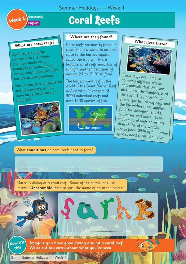 KS2 Summer Holidays Activity Workbook Bundle – for kids between Year 4 and Year 5 (Ages 8-9) CGP