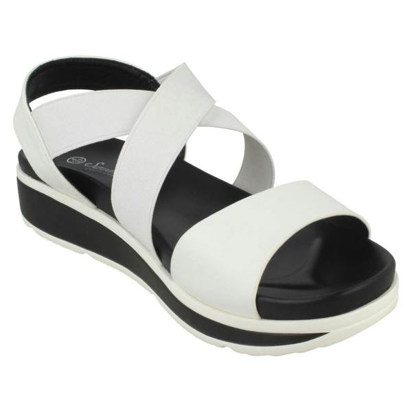 Savannah Ladies Savannah Low Wedge Sandals F10876