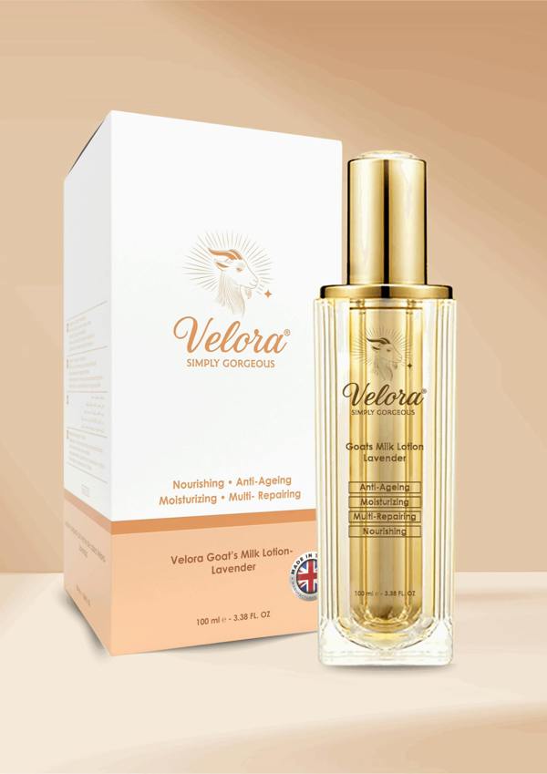 Velora Goat’s Milk Body Lotion – moisturizing goat milk skincare for dry and sensitive skin