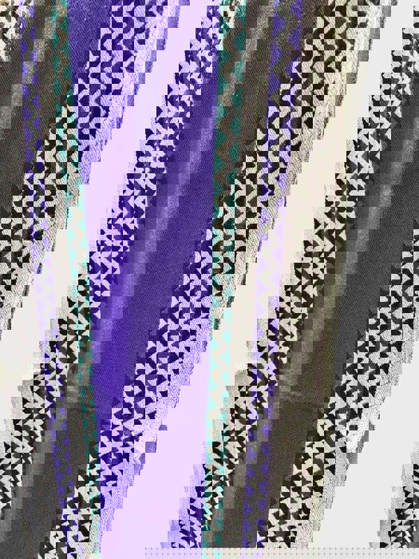 Missoni ZigZag Logo Scarf Grey Purple