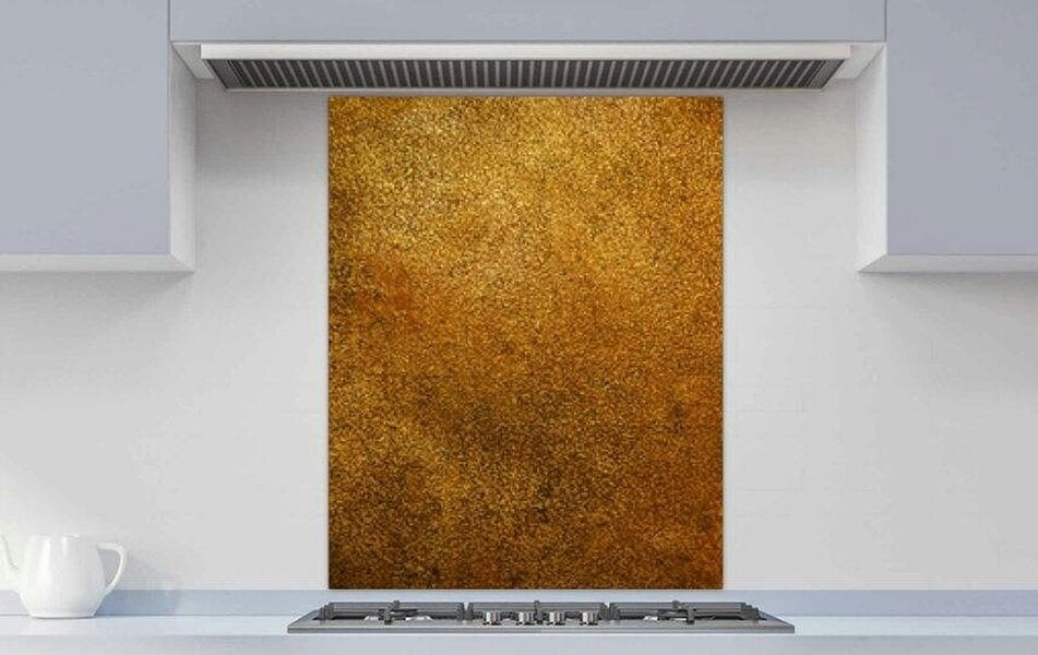 Printed Glass Kitchen Splashback - Antique bronze | Rackhams