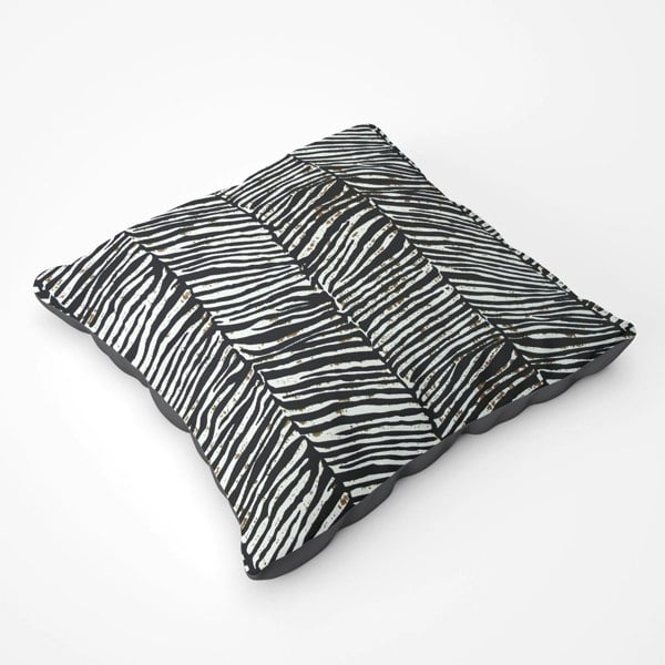 Warren Reed Zebra Pattern Floor Cushion