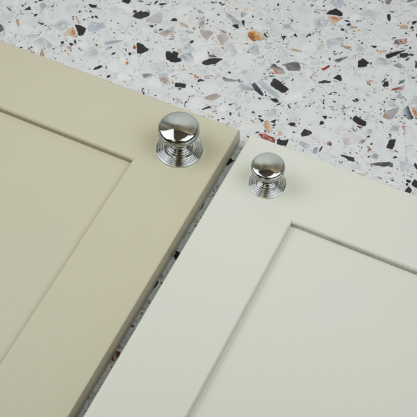 Handle & Home Polished Chrome Layered Round Cabinet Knobs