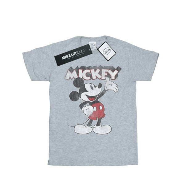 Disney Boys Mickey Mouse Presents T-Shirt - Sports Grey