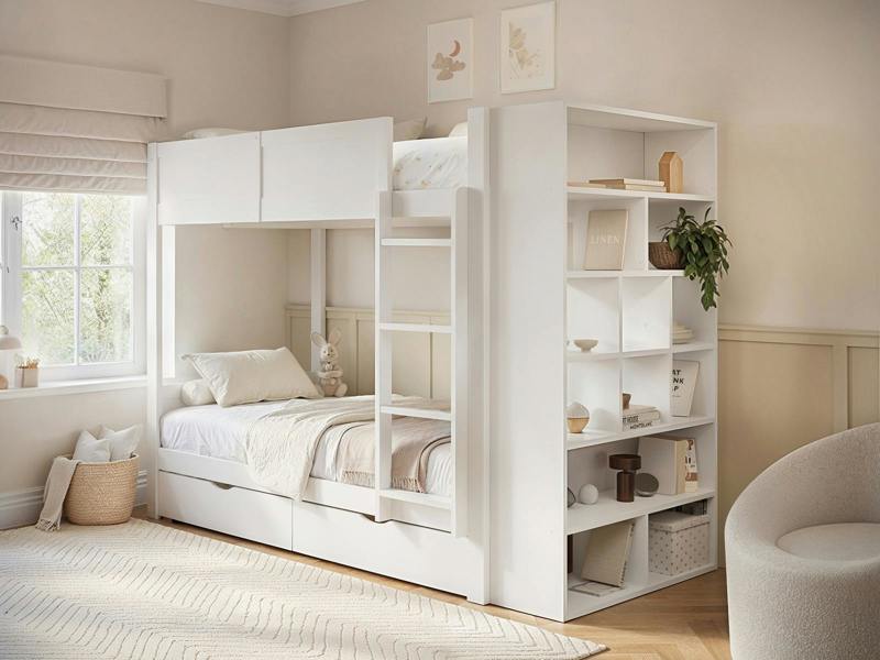 Ruby Wooden Bunk Bed with Storage