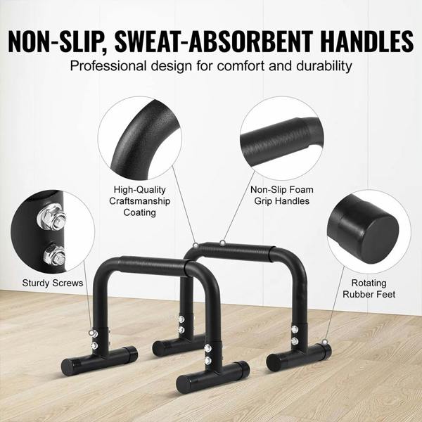 Havendro Dip Bars Dip Stand Station 500lbs Capacity Home Gym Strength Training Workout Equipment