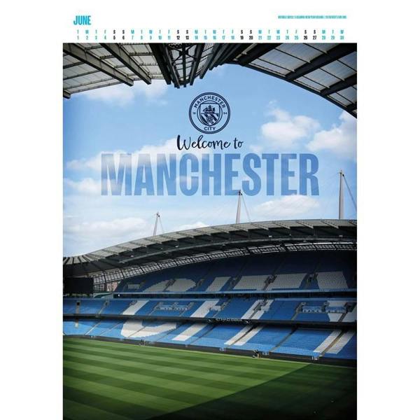 Manchester City FC Collector's Edition A3 Calendar 2027, Wall Calendars, Month To View, Sports, Gift