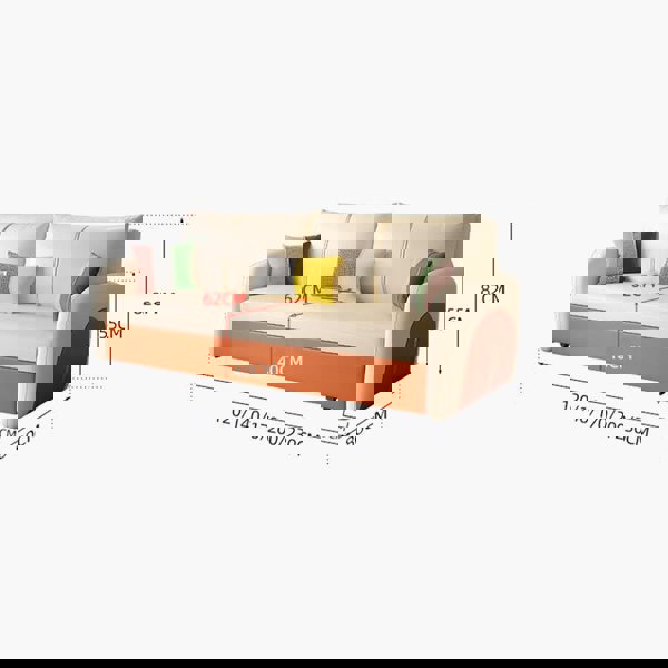 Sibyl Two Seater Sofa Bed-Two Seater Sofa-Weilai Concept-Weilai Concept