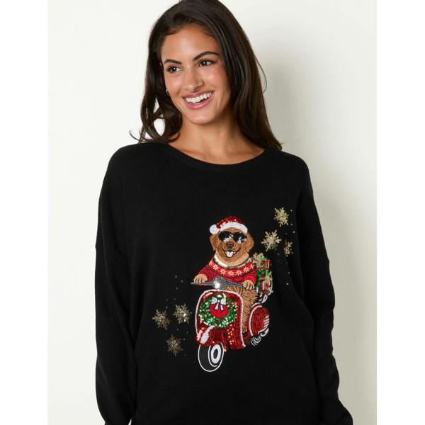 Blue Vanilla Christmas Dog Jumper
