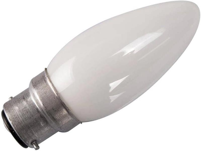 Eveready 10 x Eveready 40W BC B22 Opal Candle Light Bulbs