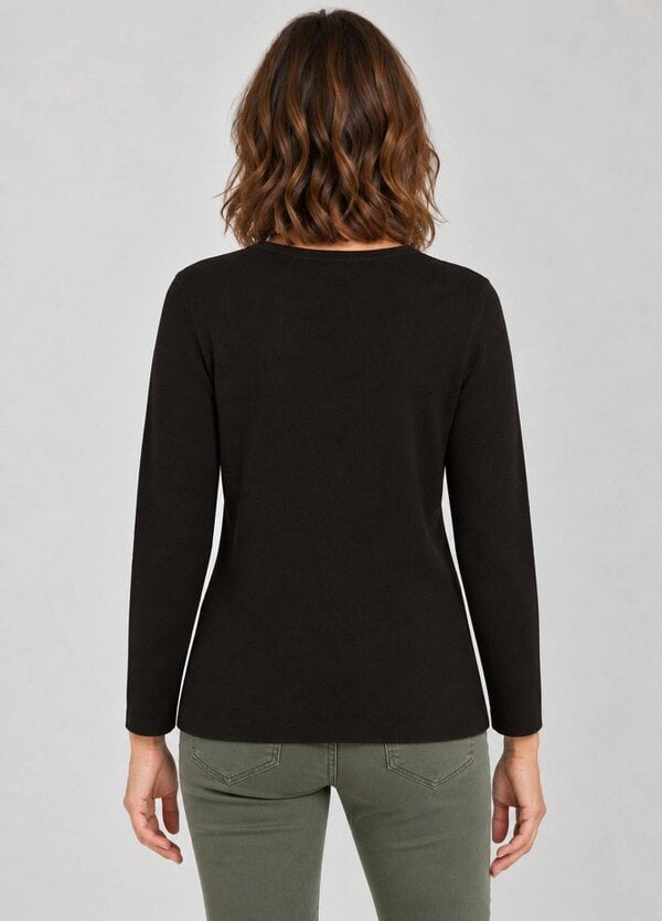 TIGI Embellished Crew Neck Top
