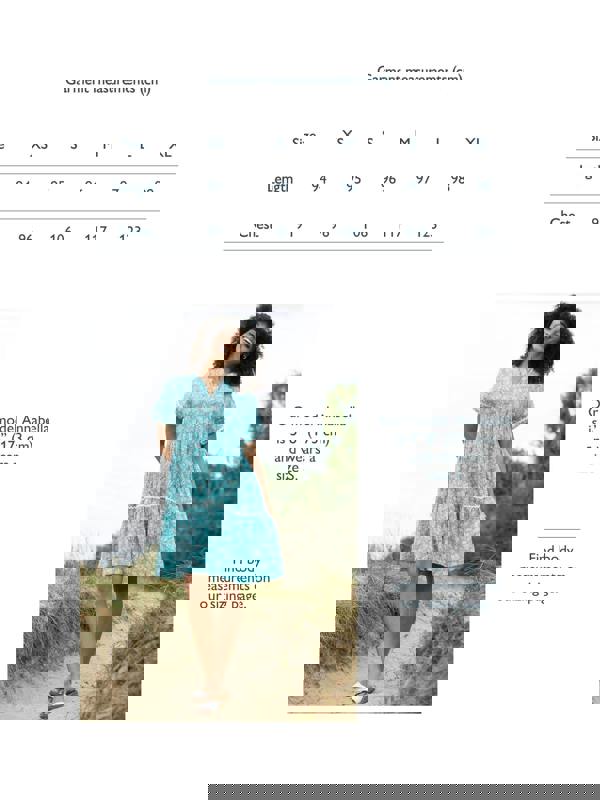 Kite Womens Organic Chilfrome Muslin Dress Ocean Bloom