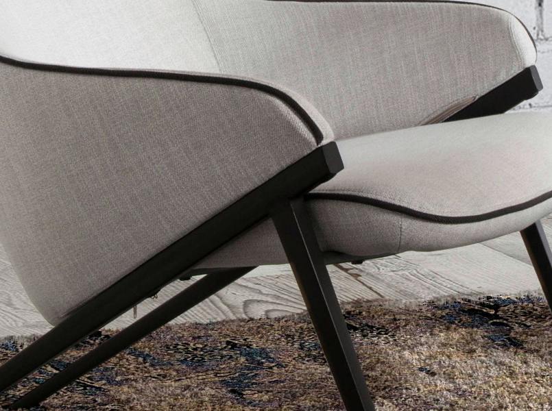 Angel Cerdá Grey Fabric Armchair 5009