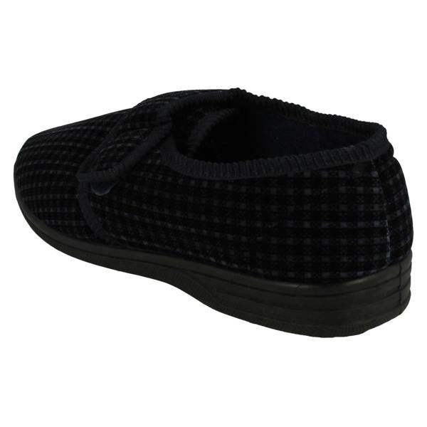 Jo & Joe Mens Jo & Joe Check Detailed Hook And Loop Slippers David