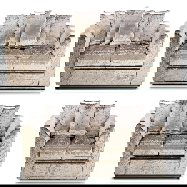 Furnishings For Less Crystal Crushed Velvet Sofa Suite Scatter Back