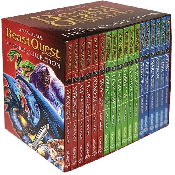 Orchard Books Beast Quest The Hero Collection 18 Books Box Set Series 1 - 3 By Adam Blade