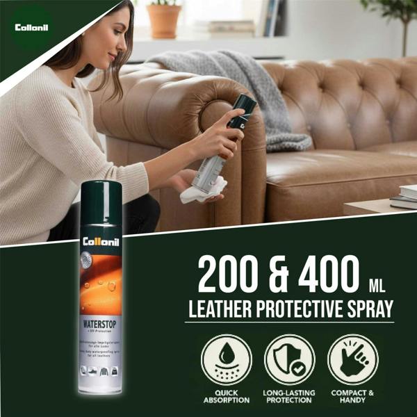 Collonil Waterstop Spray 200ml/400ml Leather Waterproofing & Dirt Protection