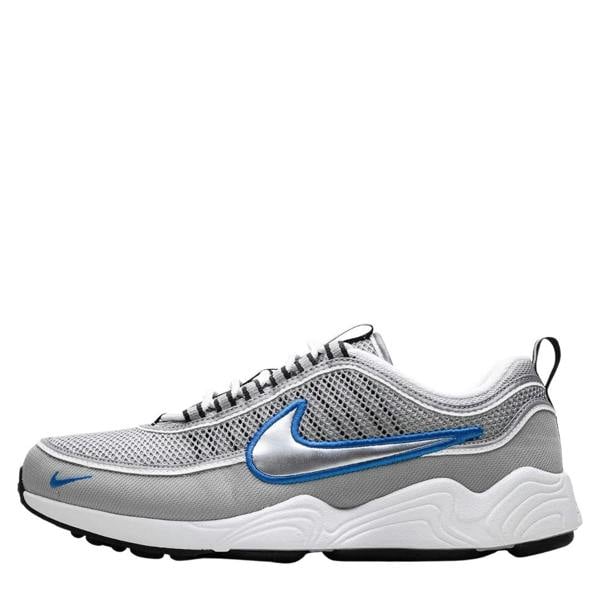 Nike Zoom Spiridon Metallic Silver/Signal Blue Trainers UK 6