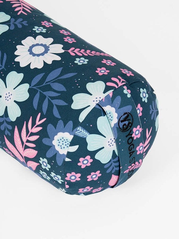 Yoga Studio Organic Buckwheat Floral Meditation Bolster Cushion