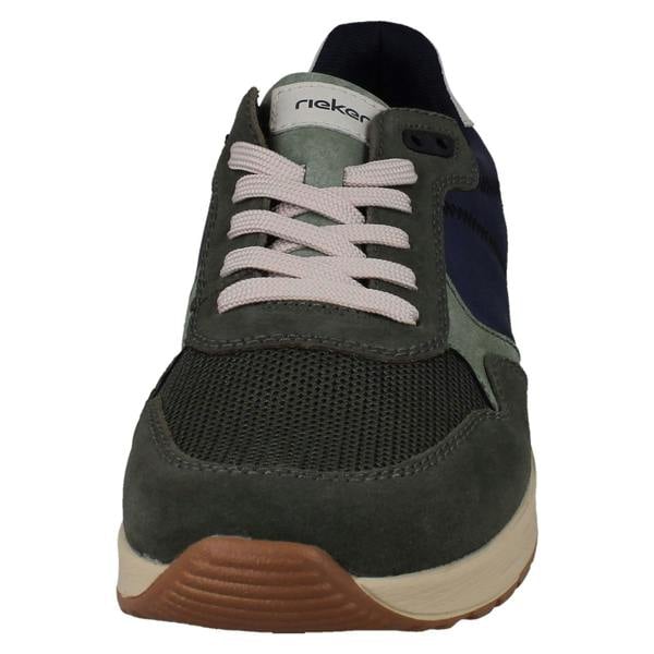 Rieker Mens Rieker Casual Lace Up Suede Leather Trainers B1000