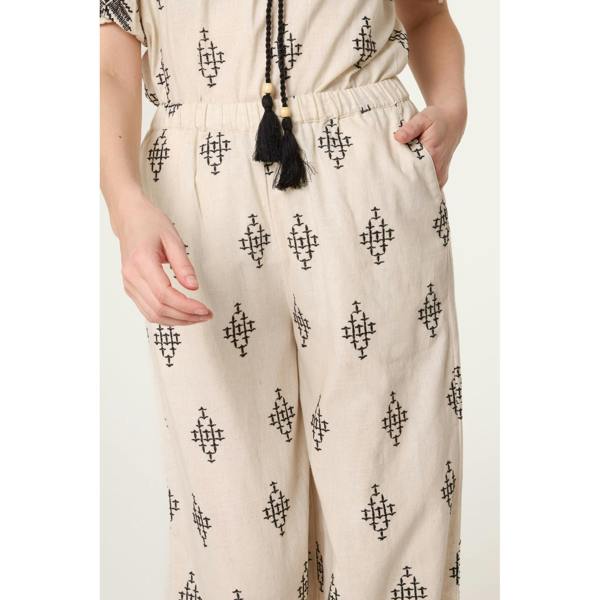 Blue Vanilla Embroidered Trousers