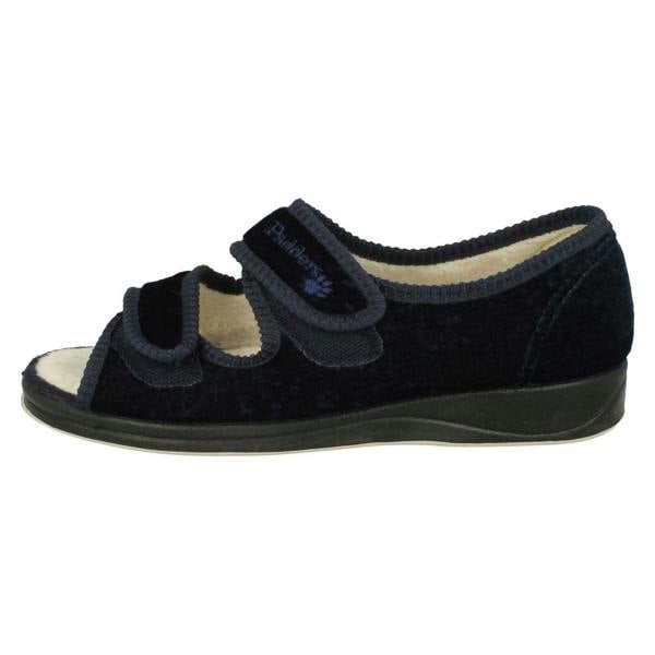 Padders Ladies Padders Wide Fitting Open Toe Slippers - Lydia
