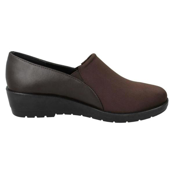 Eaze Ladies Eaze Mid Wedge Casual Shoes F90065