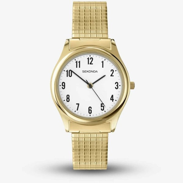 Sekonda Easy Reader Gold Plated Expandable Bracelet Watch 3752