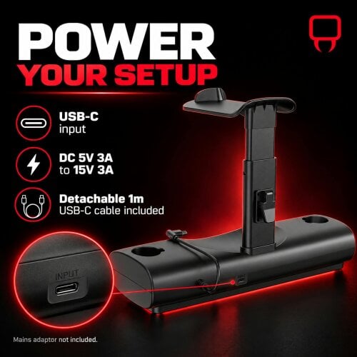 Venom Steam Frame Fast Charging Dock and Display Stand with Controller Batteries