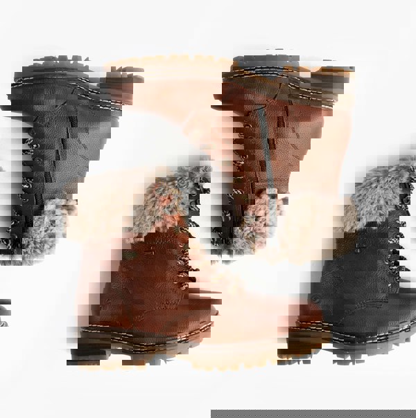 Remonte D0B74-24 Womens Fur Ankle Boots Brown