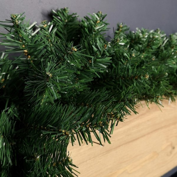 Samuel Alexander Premier 270cm (9ft) x 25cm Plain Green Christmas Garland Decoration