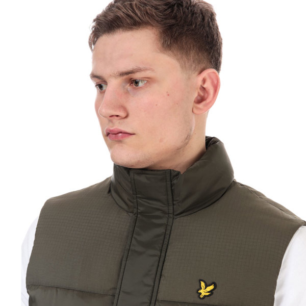 Lyle & Scott Trek Green Wadded Gilet - Green