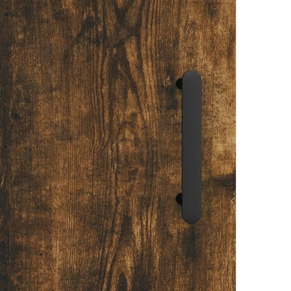 Berkfield Highboard Smoked Oak 69.5x34x180 cm Engineered Wood
