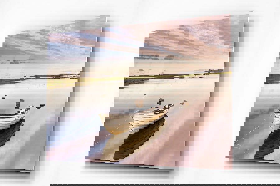 acrylic print of fishing boat