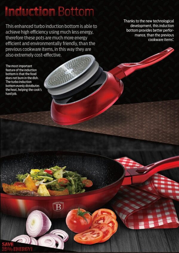 Berlinger Haus 15-Piece Cookware Set Berlinger Haus BH-1226 Burgundy