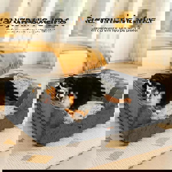 Skylos Orthopedic Dog Bed Memory Foam Pet Mattress Calming Washable Waterproof