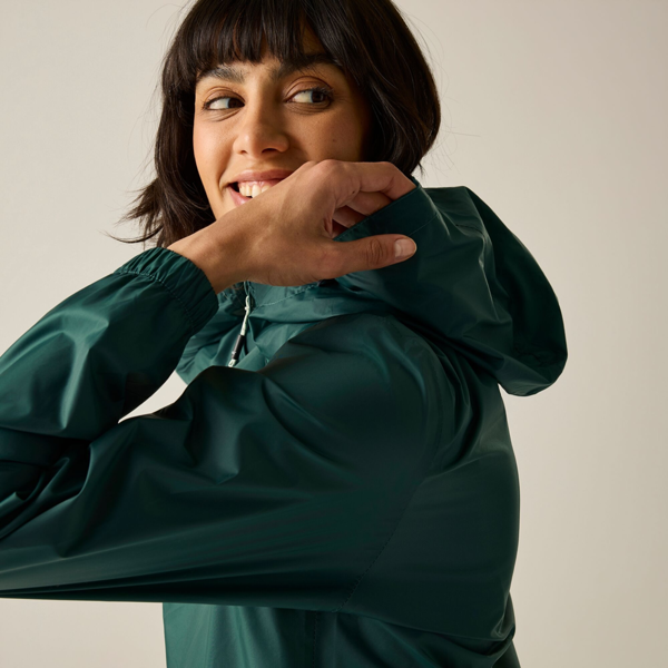 Regatta Womens Pack It III Waterproof Jacket - Mediterranean Green