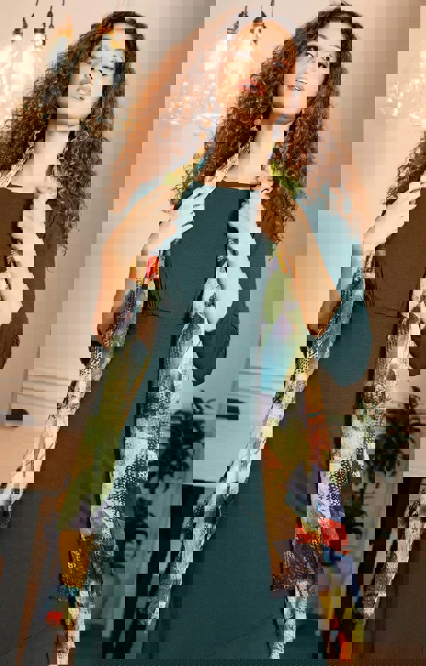 Alie Street London Maxine Asymmetric Dress (Pine Green)