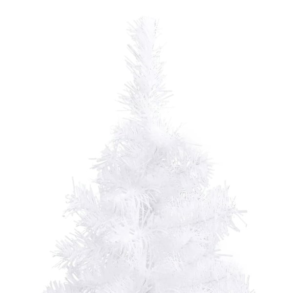 Berkfield Corner Artificial Christmas Tree White 240 cm PVC