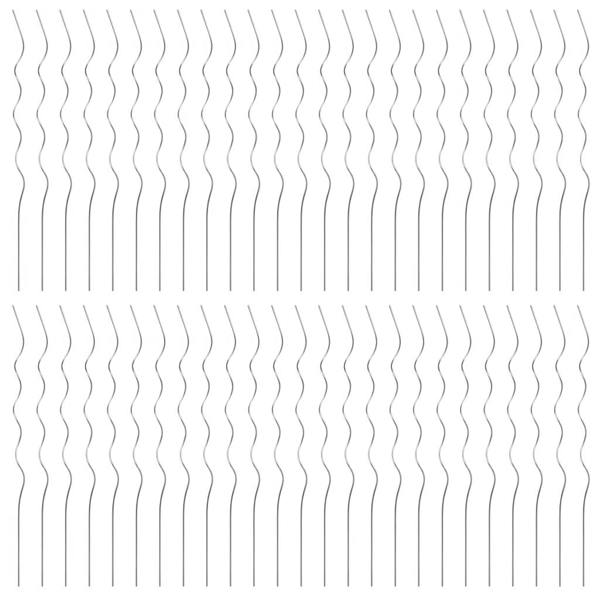 Berkfield 50 pcs Spiral Plant Supports 110 cm Galvanised Steel