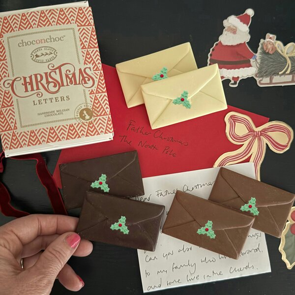 CHOC ON CHOC Chocolate Christmas Letters