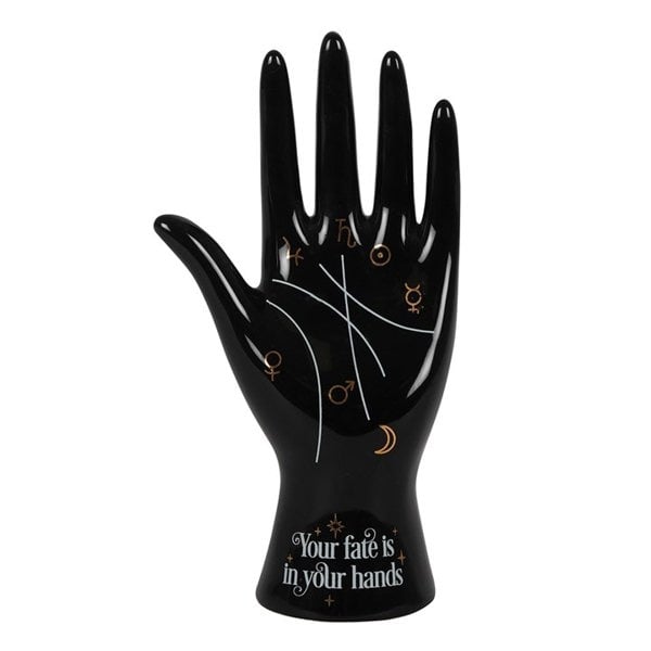 Serano Black Ceramic Palmistry Hand Ornament