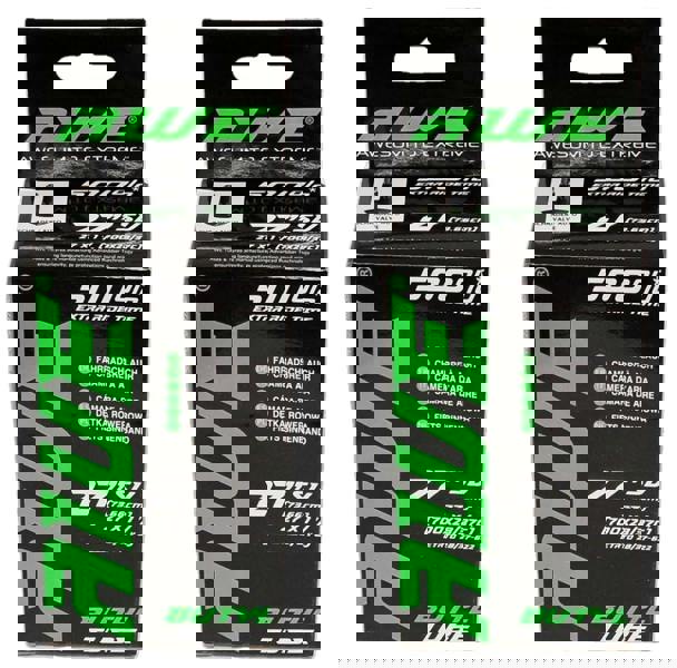 Awe 2 x Butyl Rubber 27"x 1 1/4 (700x28/37C) Inner Tube 500%* Extra Ride Time Schrader Valve