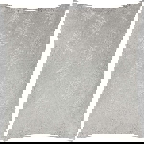Furn Faux Fur Snowflake Cushion Cover - Grey