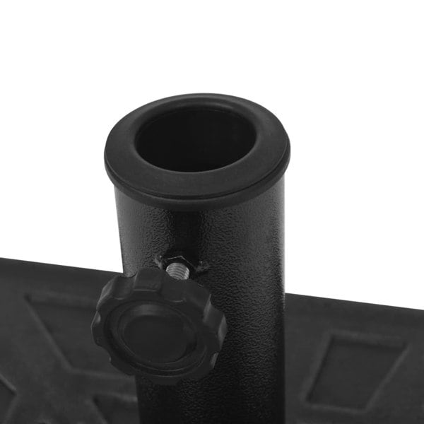 Berkfield Parasol Base Resin Square Black 19 kg